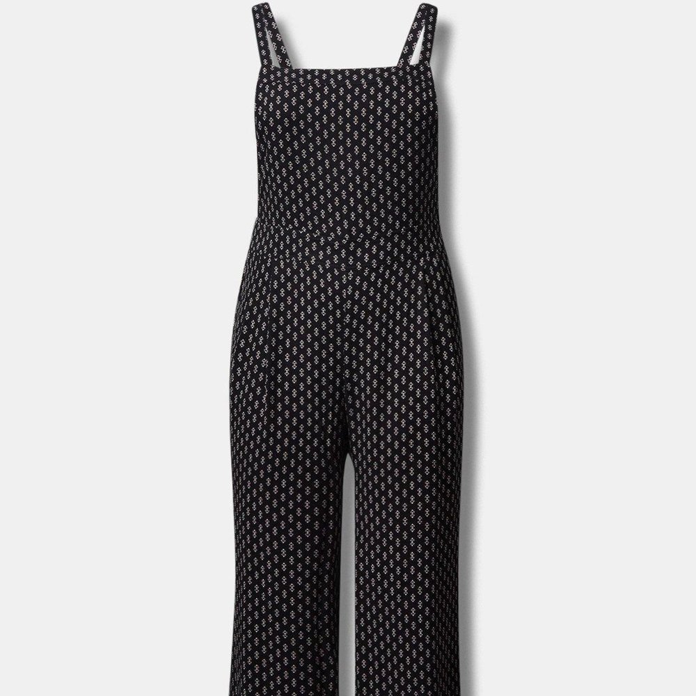 Wide Leg Stretch Crepe Jumper
